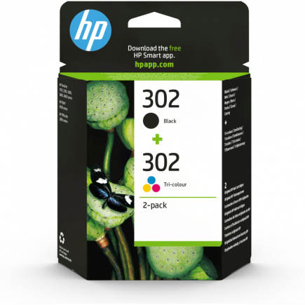 HP Tinte 302 X4D37AE 2er Pack Schwarz / Color (Cyan/Magenta/Gelb)
