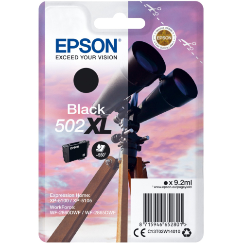 Epson Tinte 502XL C13T02W14010 Schwarz bis zu 550 Seiten