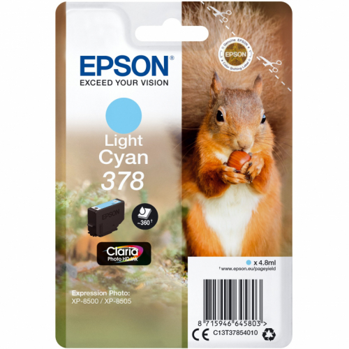 Epson Tinte 378 C13T37854010 Hellcyan bis zu 360 Seiten
