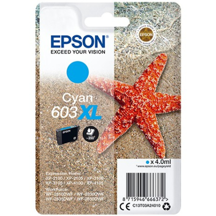 Epson Tinte 603XL C13T03A24010 Cyan bis zu 350 Seiten