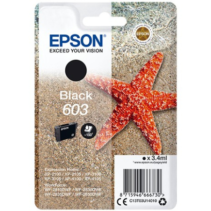 Epson Tinte 603 C13T03U14020 Schwarz bis zu 150 Seiten