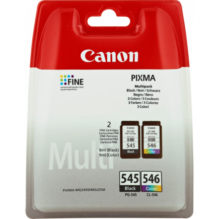 Canon Tinte PG-545/CL-546 8287B005 2er Pack (BK/Color) gemäß ISO/IEC 24711