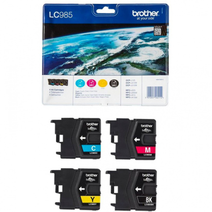 Brother Tinte LC-985 Value Pack (BK/C/M/Y)