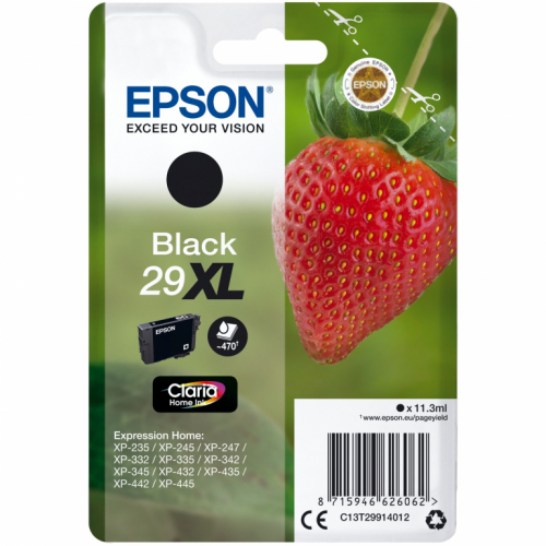Epson Tinte 29XL C13T29914012 Schwarz bis zu 470 Seiten