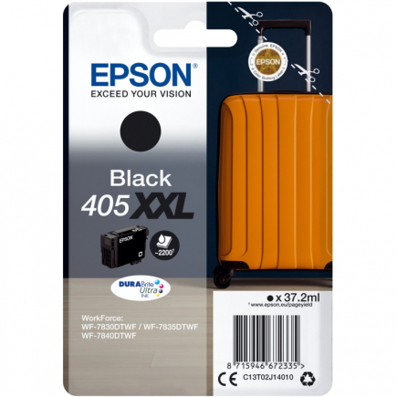Epson Tinte 405XXL C13T02J14010 Schwarz bis zu 2.200 Seiten