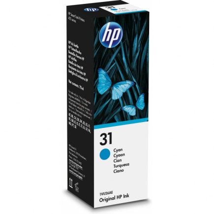 HP 31 Cyan Original Ink Bottle 116390
