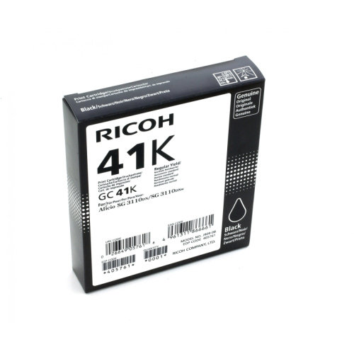 Ricoh Tinte 405761 schwarz GC41K bis zu 2.500 Seiten ISO/IEC 24711