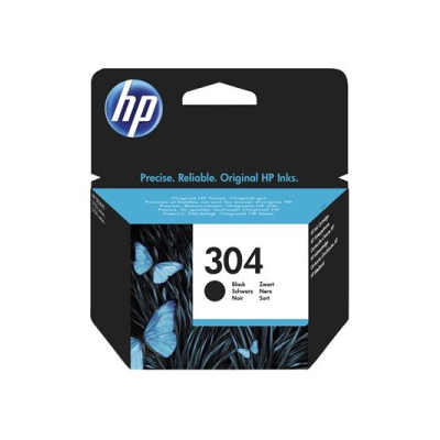 HP 304 Black Ink Cartridge, 120 pages, for HP DeskJet 2620,2630,2632,2633,3720,3730,3732,3735