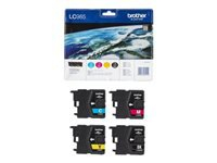 BROTHER Pack blister de 4 cartouches encre LC985BK/C/M/Y pour DCP-J315W DCP-J125, DCP-J515W, LFC-J265W