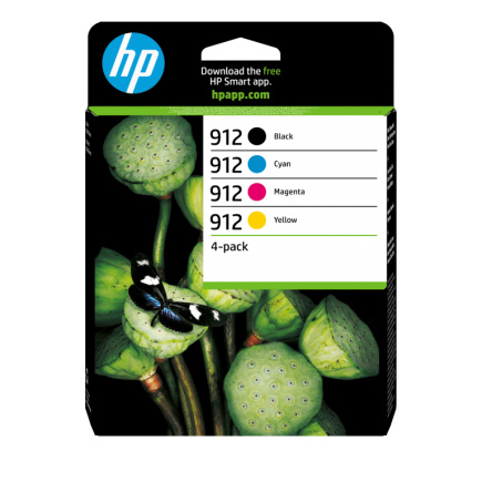 HP original ink 6ZC74AE, HP 912, CMYK, 4*315p, multipack
