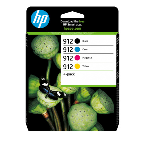 HP original ink 6ZC74AE, HP 912, CMYK, 4*315p, multipack