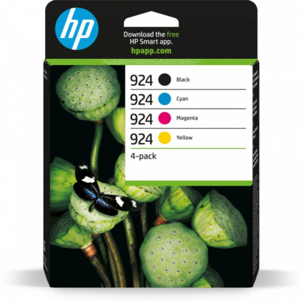 HP Inc. Ink 924 CMYK 4-Pack 6C3Z1NE
