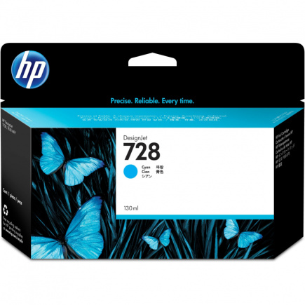 HP 728 130-ml Cyan Tintenpatrone
