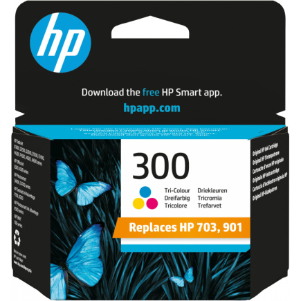 HP 300 original Ink cartridge CC643EE UUS tri-colour standard capacity 4ml 165 pages 1-pack with Vivera Ink cartridge