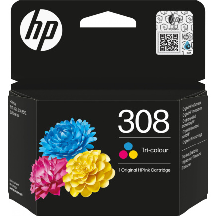 HP 308 Tri-color Original Ink Cartridge 21288321