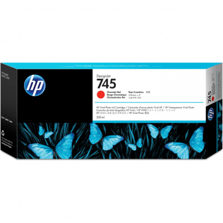 HP 745 Tintenpatrone Chromatisch Rot 300 ml