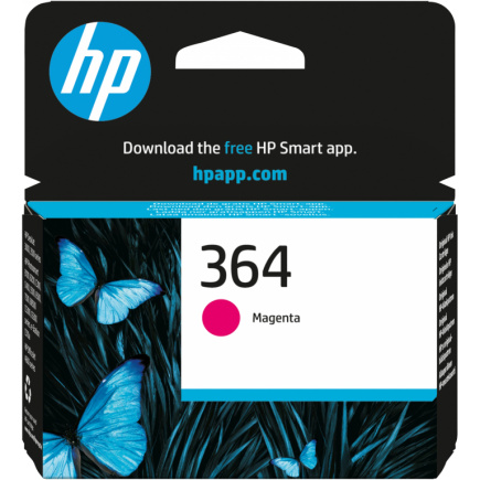 HP 364 original Ink cartridge CB319EE BA1 magenta standard capacity 3ml 300 pages 1-pack with Vivera Ink cartridge