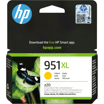 HP 951XL original Ink cartridge CN048AE BGX yellow high capacity 1.500 pages 1-pack Officejet