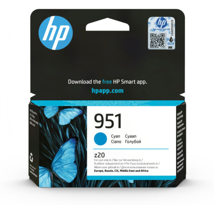 HP 951 original Ink cartridge CN050AE BGX cyan standard capacity 700 pages 1-pack Officejet