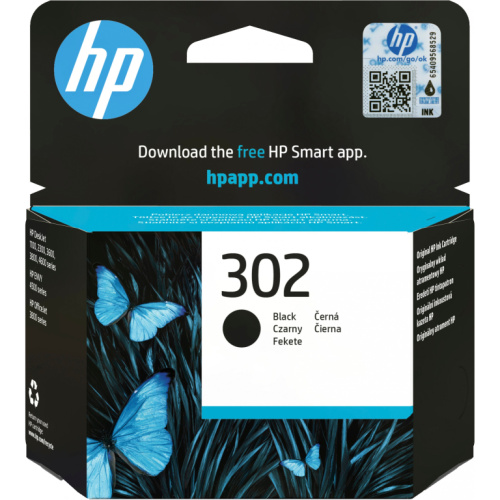 HP 302 original Ink cartridge F6U66AE UUS Must