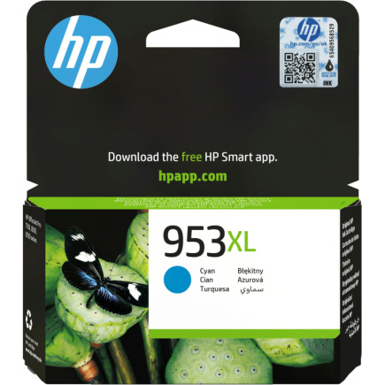HP 953XL original Ink cartridge F6U16AE BGX Cyan 1.600 Pages