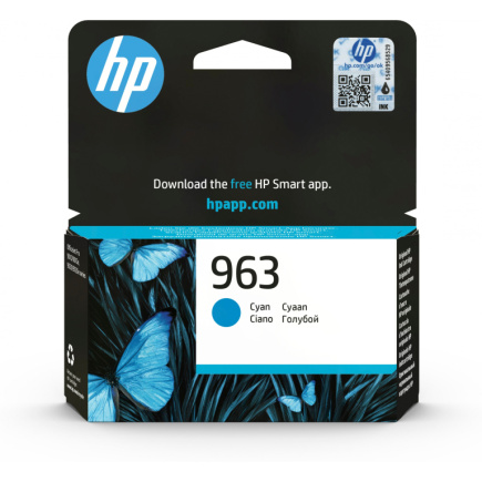 HP 963 Cyan Original Ink Cartridge 21289923