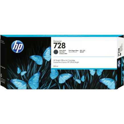 HP 728 300-ml Matte schwarz Tintenpatrone