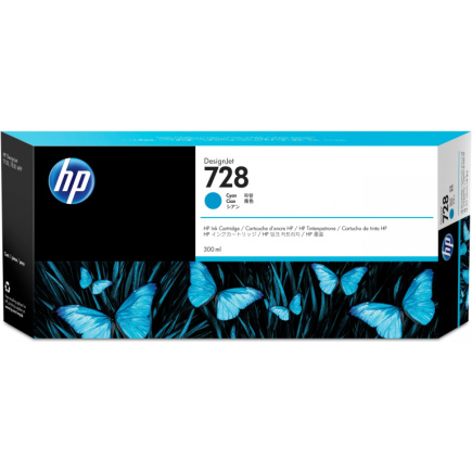 HP 728 300-ml Cyan Tintenpatrone