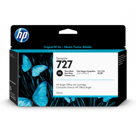 HP 727 Original Tinte foto schwarz Standardkapazitt 130ml 1er-Pack
