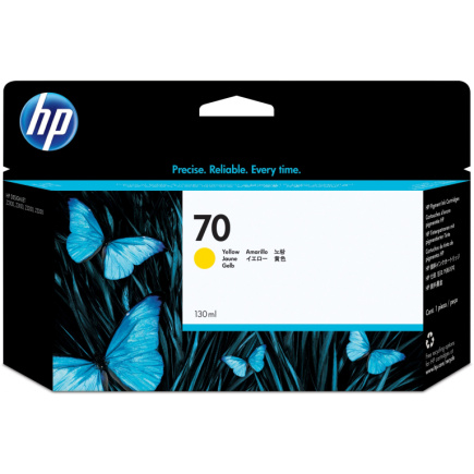 HP 70 original Ink cartridge C9454A yellow standard capacity 130ml 1-pack with Vivera Ink cartridge