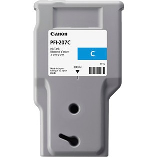 Canon Tinte PFI-207C Tinte cyan Standardkapazitt 300ml 1er-Pack