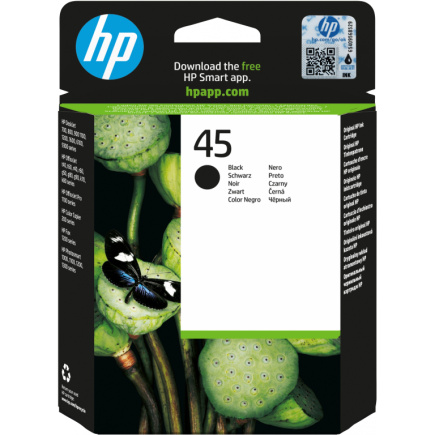 HP 45 original Ink cartridge 514645AE black high capacity 42ml 930 pages 1-pack