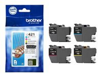 BROTHER 4-pack of Black Cyan Magenta and Yellow 200-page standard capacity ink cartridges for DCP-J1050DW MFC-J1010DW and DCP-J11
