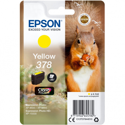 Epson Tinte 378 C13T37844010 Gelb bis zu 360 Seiten