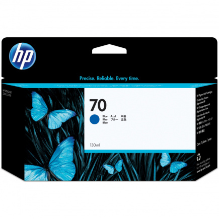 HP Tinte C9458A 70 Blau standard capacity 130ml 1-pack with Vivera Ink cartridge