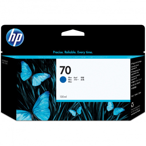 HP Tinte C9458A 70 Blau standard capacity 130ml 1-pack with Vivera Ink cartridge