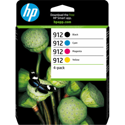 HP 912 CMYK Original Ink Cartridge 4-Pack 21289916