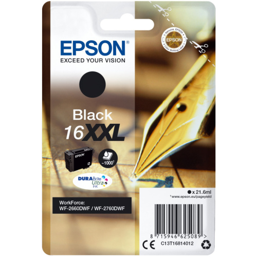 Epson Tinte 6LB 16XXL ink cartridge Черный extra high capacity 1.000 pages 1-pack