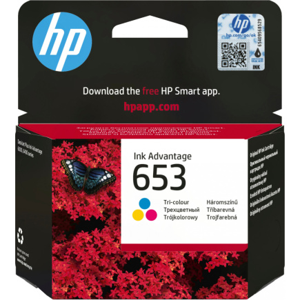 HP 653 Dreifarbig Tintenpatrone 5ml