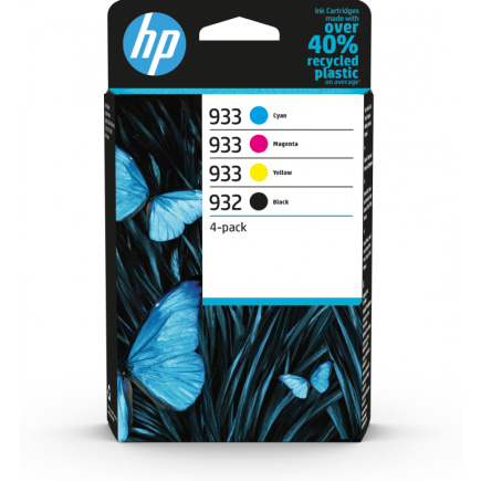 HP 5LB 932 Must 933 CMY Original Ink Cartridge 4-Pack