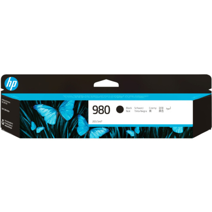 HP 980A original Ink cartridge D8J10A Черный standard capacity 203.5ml 10.000 pages 1-pack Office jet Enterprise