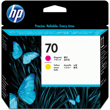 HP 70 original printhead C9406A magenta and yellow standard capacity 1-pack