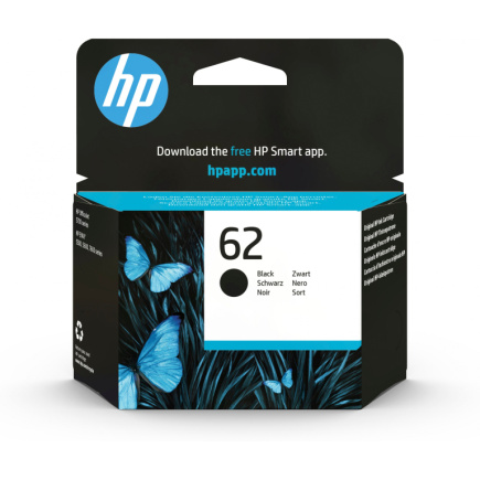 HP 62 original Ink cartridge C2P04AE UUS Black standard capacity 1-pack