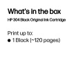 HP 304 Must Ink Cartridge, 120 pages, for HP DeskJet 2620,2630,2632,2633,3720,3730,3732,3735