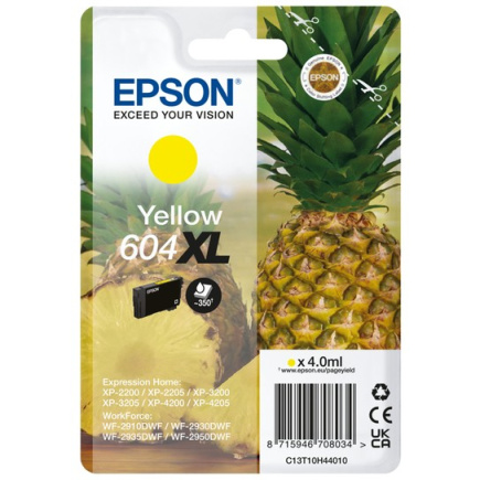 Epson Tinte 604XL C13T10H44010 Gelb bis zu 350 Seiten