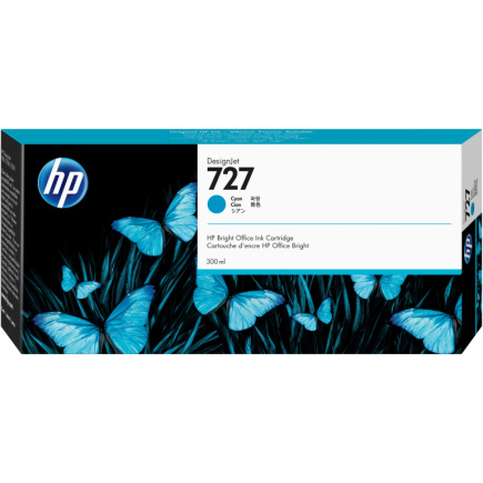 HP 727 300-ml Tintenpatrone cyan