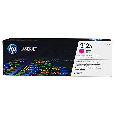 HP 312A Magenta Toner Cartridge, 2700 pages, for HP LaserJet Pro 476 series