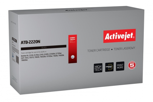 Activejet ATB-2220N Toner Cartridge (Replacement for Brother TN-2220, TN2220/TN-2010, TN2010; Supreme; 2600 pages; black)