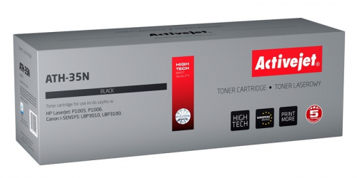 Activejet ATH-35N Toner (replacement for HP 35A CB435A, Canon CRG-712; Supreme; 1800 pages; black)