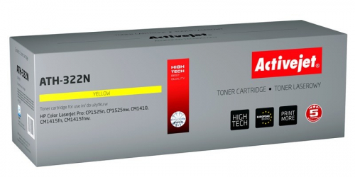 Activejet ATH-322N Toner (replacement for HP 128A CE322A; Supreme; 1300 pages; yellow)